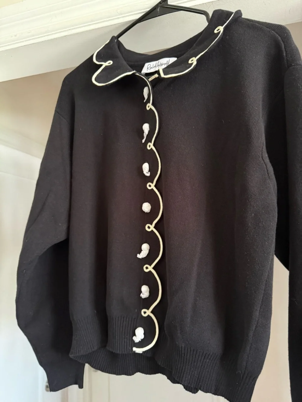 Rachel Antonoff cupcake cardigan sweater black size xxl - Picture 4 of 6